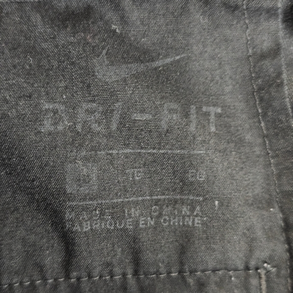 Nike Quick Dry Flat Front Black cargo Golf Shorts Mens Size 40 - Picture 6 of 8